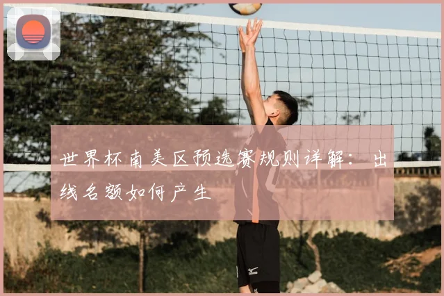 世界杯南美区预选赛规则详解：出线名额如何产生